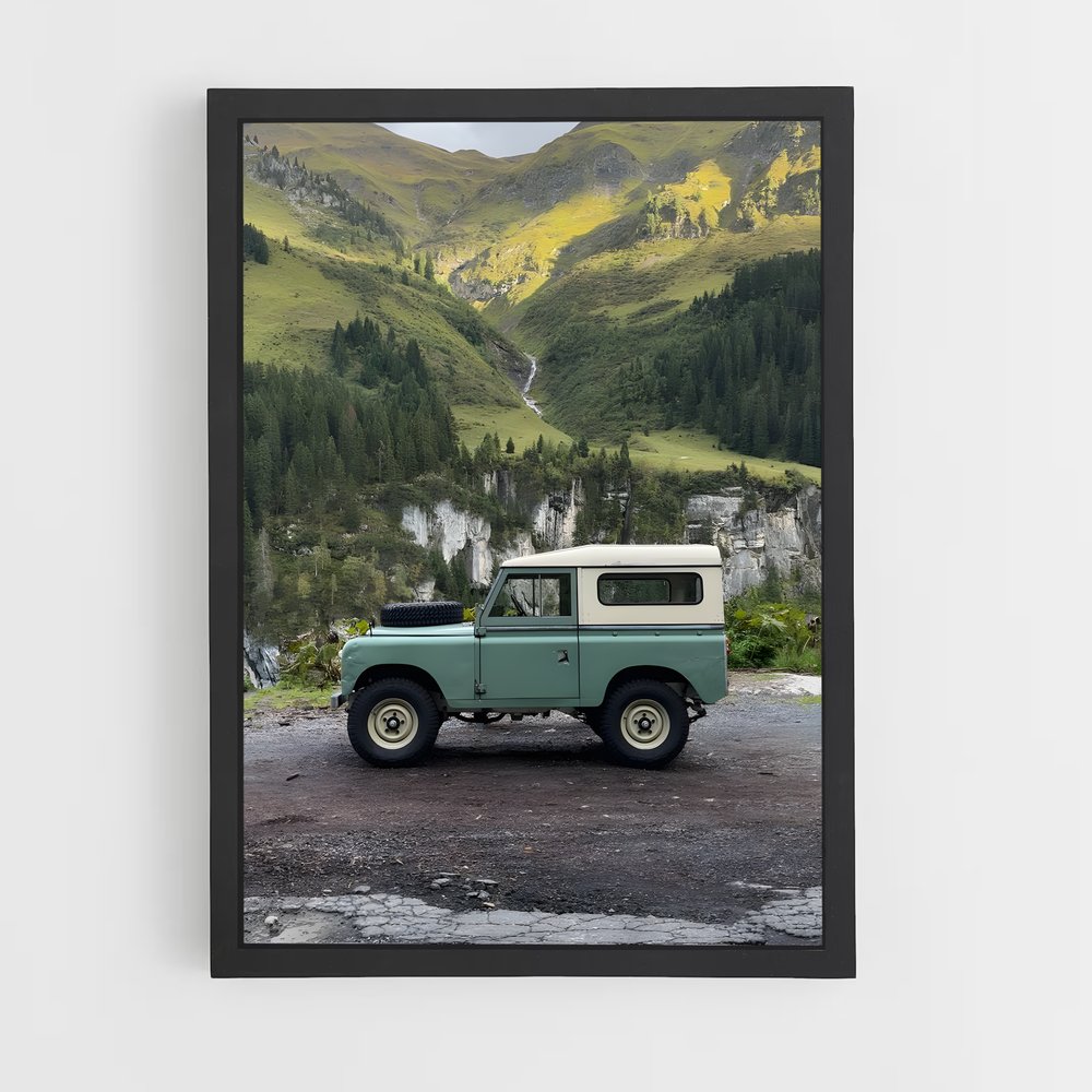 Poster Aventure en Plein Air – affiche Land Rover (vue 2)